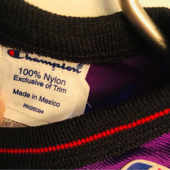 Vintage NBA x Champion purple jersey onesie 3-6M - Picture 3 of 5